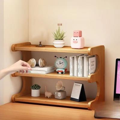 Compact Houten Tafelblad Stand Ruimtebesparende Bureau Boekenplank Praktische Eenvoudige Schoenen Organizer Huishouden