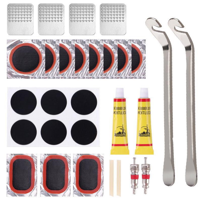 Portable Bicycle Inner Tube Puncture Repair Kit Rubber Patches for MTB Road Bike Cycling Emergency Accessories