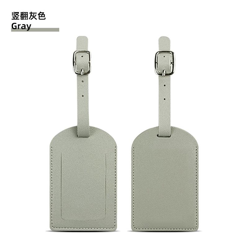 Thickened PU Luggage Tag Women Men Flight Holiday Travel Accessories Suitcase Tags Name ID Address Lable Bag Tags for Luggage