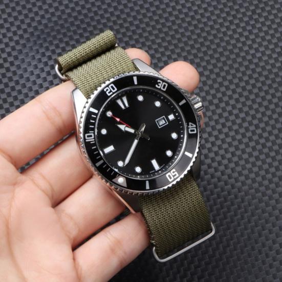 Nylon Watch Strap Replacement Breathable 18/20/22MM Women Men Braided Watch Wristband with Metal Pin Buckle Watch Accessories