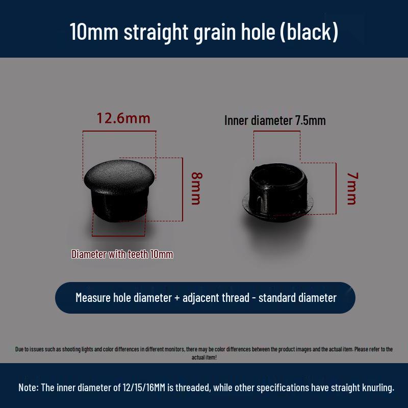 Universeller Runder Dekoplastikstopfen für Möbelscharniere und Schraubenlöcher