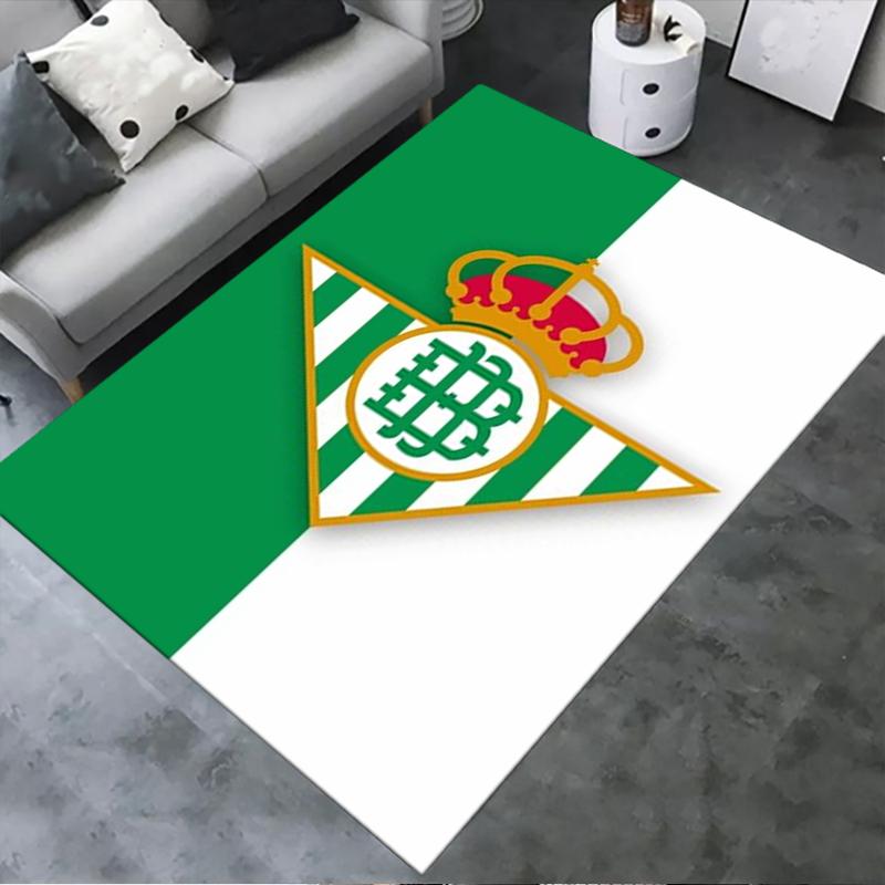 Nuovo Tappeto Real Betis 2025 per Soggiorno Camera da Letto Casa Decorazione Divano, Tappetino Antiscivolo per Giochi Bambini