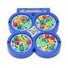 Magnetic Electric Fishing Game Toys Retro Classic Rotating Fishing Game Board Develop Sensitivity for Kids with Music