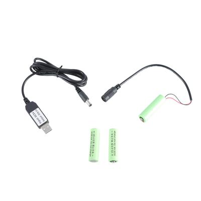 USB To 4.5V AA LR6 Battery Eliminators Battery Power Supply Adapter for LED Light Table Clocks Wireless Electronics