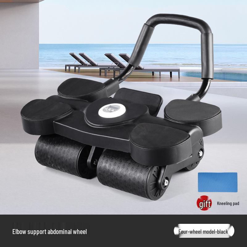

Інтелектуальний лічильний чотириколісний ролик для преса з автоматичним поверненням для домашніх фітнес-тренувань