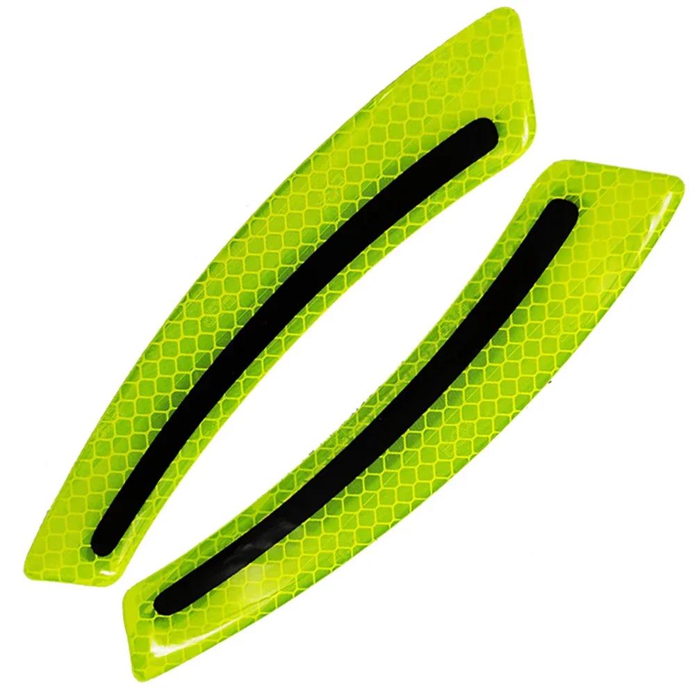 2PCS Car Wheel Repellent Stickers Safety Warning TapeCollision Warning Suitable for All Cars Reflective Sticker Car Decoration