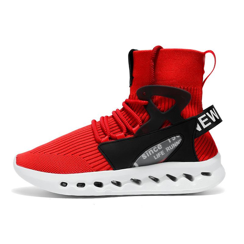 Frühlings- und Herbst-Plateau-Sneaker Leichte und atmungsaktive High-Top-Laufschuhe Studenten-Sneaker