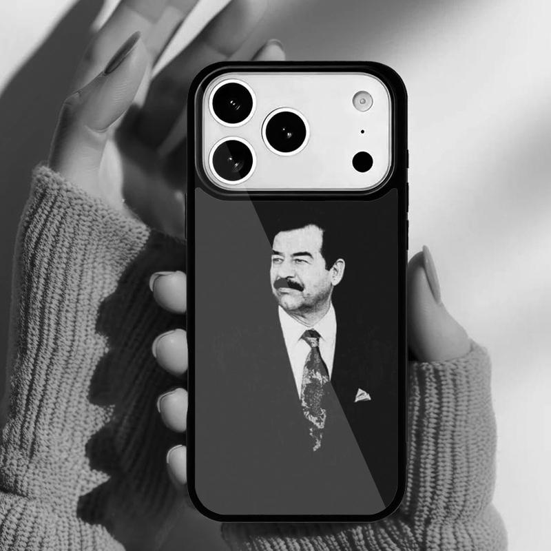 

Arabic Iraq Saddam Hussein Phone Case for iPhone 17 16 15 14 13 Pro Max Back Cover for 12 11 Pro Coque iPhone17 Pro Max