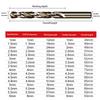 10Pcs/Set Hss M35 Cobalt Drill Bits 1-3Mm For Metal/Stainless Steel - High-Speed Steel Cobalt Coated Drill Bits With Enhanced