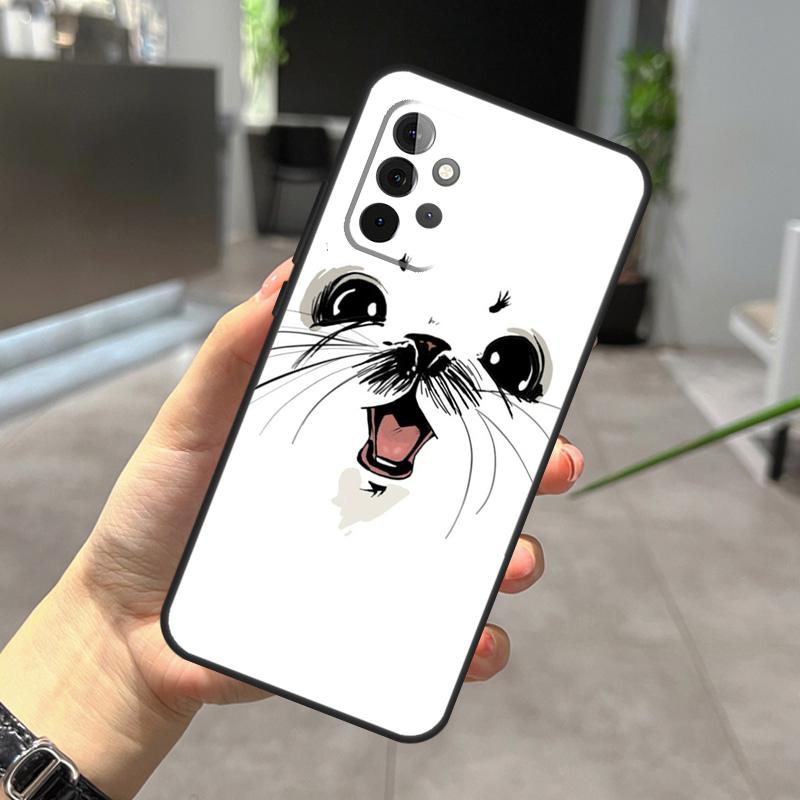 Baby Seals Case For Samsung Galaxy A56 A36 A26 A16 A06 A25 A54 A34 A14 A52 A32 A12 A13 A33 A53 A15 A35 A55