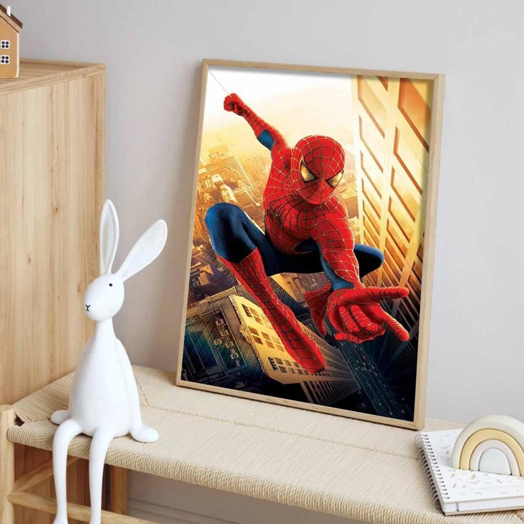 Full Round Diamond Painting Flying Spider-Man Art Rhinestone Picture Mosaic DIY 5D Cross Stitch Embroidery Home Decoration