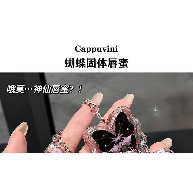 Cappuvini - Lucky Butterfly Keychain Lip Gloss - 4 Colors