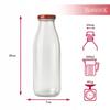 20pcs. Bottles For Juice Kubuś 500Ml Glass Bottle For Juices + Cap 20X