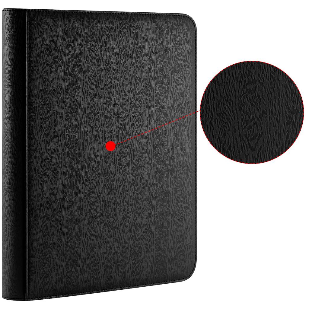 PAKESI Star Card Card File 9 Pockets 25 Inner Leaflets Holds 450 Pieces PU Card Sheet Collect Star Cards and Other Cards Star Card Collection File