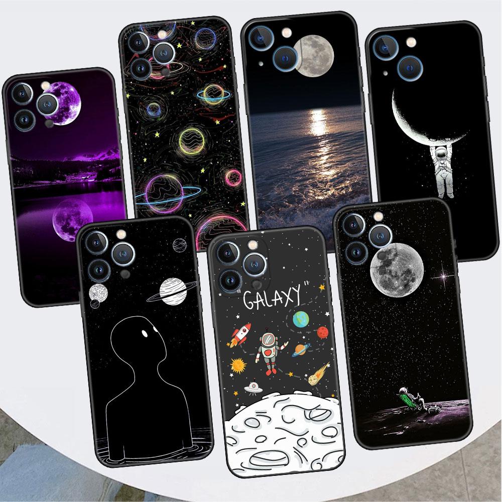 Space Star Galaxy Case For Apple iPhone 14 Pro Max 13 11 12 Mini SE 7 8 Plus X XS 6 6S Silicone Shell Phone Cover Soft TPU Funda