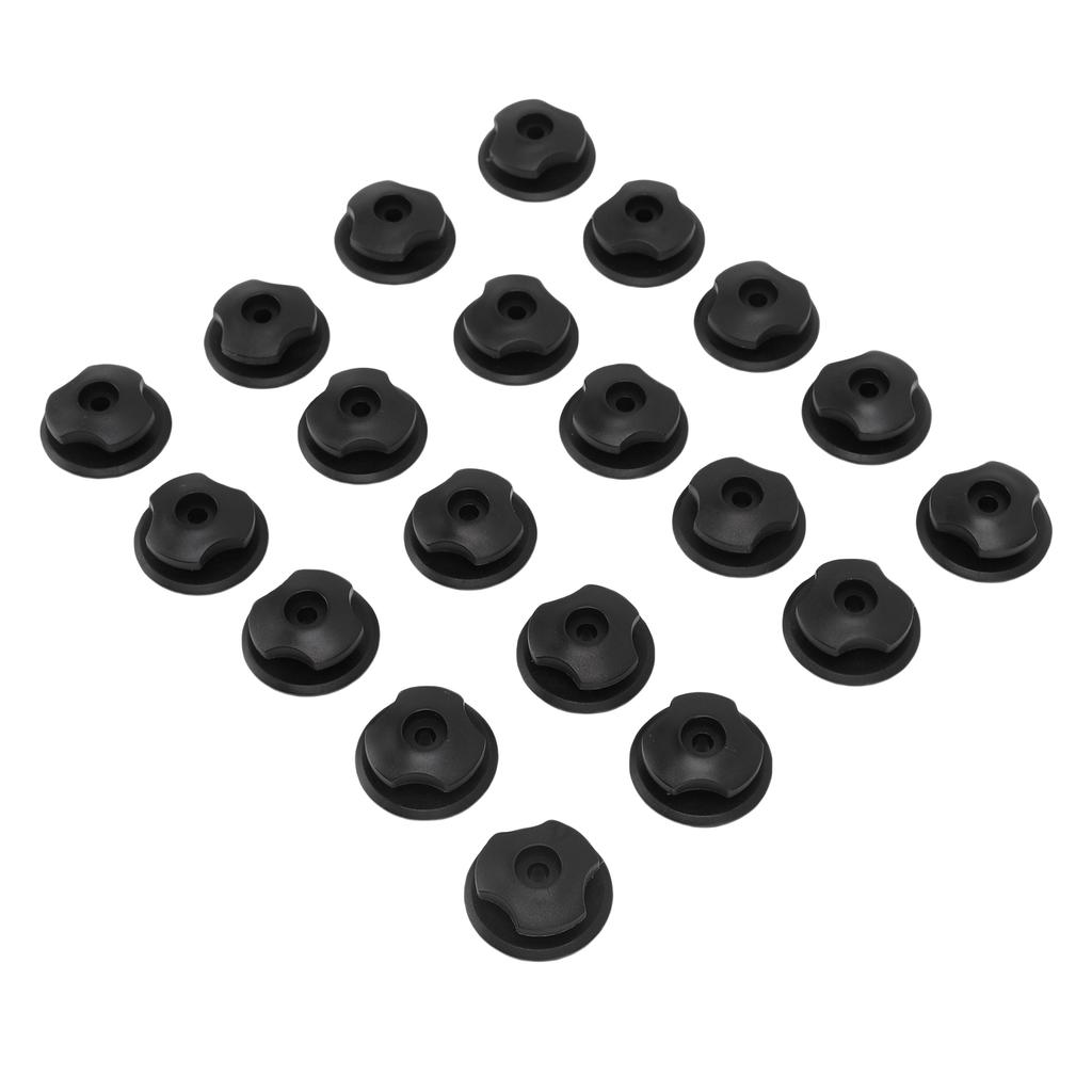 Net hooks, 40 pack car suitcase storage net hooks, versatile round trailer net hooks with screws for trailer tarpaulins, net pockets