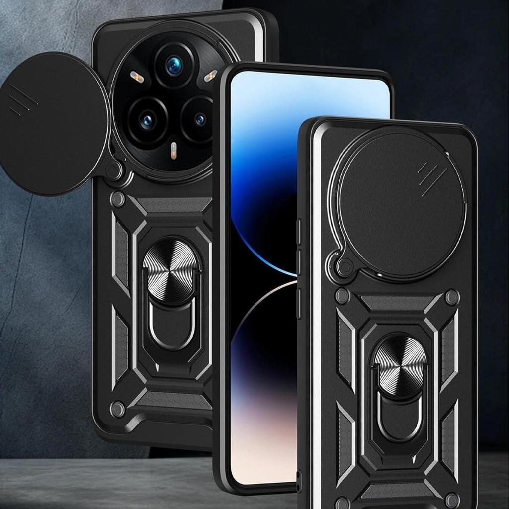 Armor Case For Realme 14 Pro 5G 14 Pro+ Plus Cover Lens Protection With Ring Magnetic Holder Coque Fundas Capa