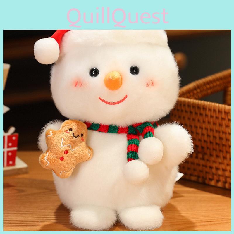 Christmas Santa Claus Snowman Penguin Sled Plush Doll Pendant Children Toy For Festive Decor