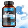 Probióticos GLP-1, totalmente naturais, probióticos multi-cepa, prebióticos, apoia a saúde intestinal e a saúde metabólica.
