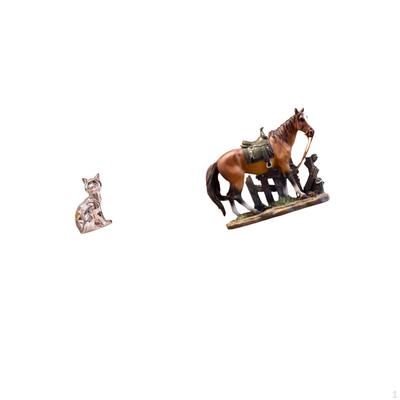 Majestic Animal Sculpture Art Craft Ornament for Fireplace And Desk Decoration Collection Resin