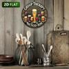 Vintage Tin Sign Beer Wall Decor for Bar Cafe Pub Home