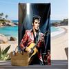 Elvis Presley Toalla de Playa Estampada de Secado Rápido Súper Absorbente Suave Ligera Toalla de Baño para Piscina Viajes de Verano