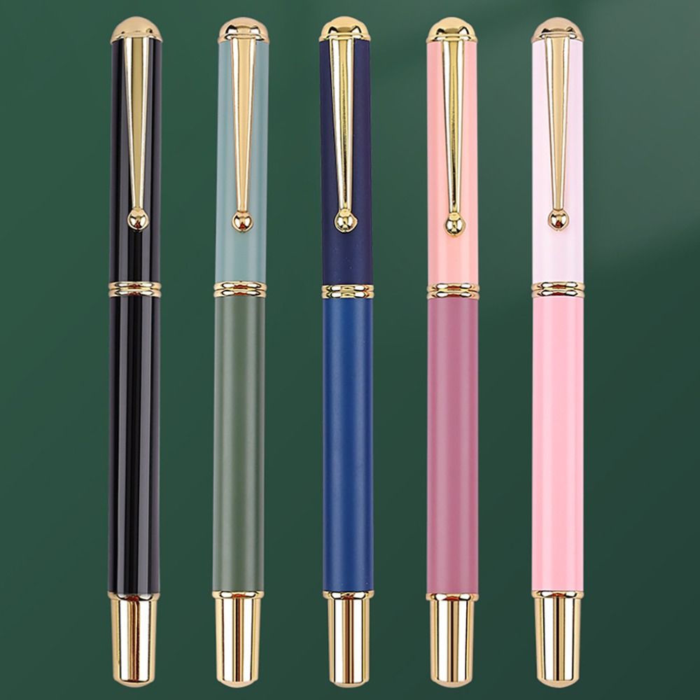 0.5mm Ink Pen Office Stationery Metal Pen New Metal Fountain Pen