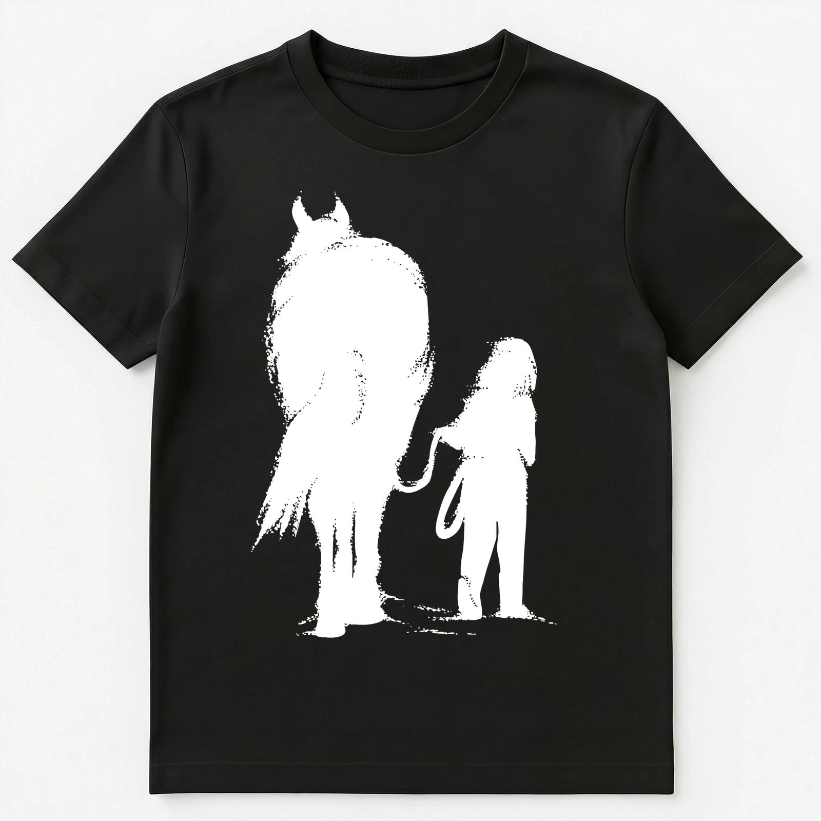 Girl And Horse Sketch Unisex T-Shirt S
