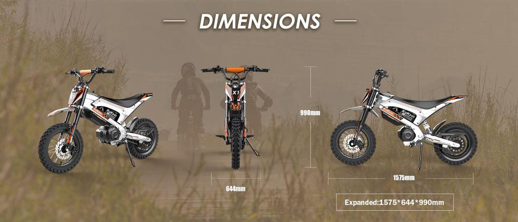 Elektrisches Offroad-Motorrad KuKirin X1, 1000W Motor, 48V 20,8Ah Akku, Höchstgeschwindigkeit 50 km/h, Reichweite 40 km