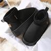 Short snow boots winter 2025 new thick-soled versatile velvet thickened warm cotton shoes
