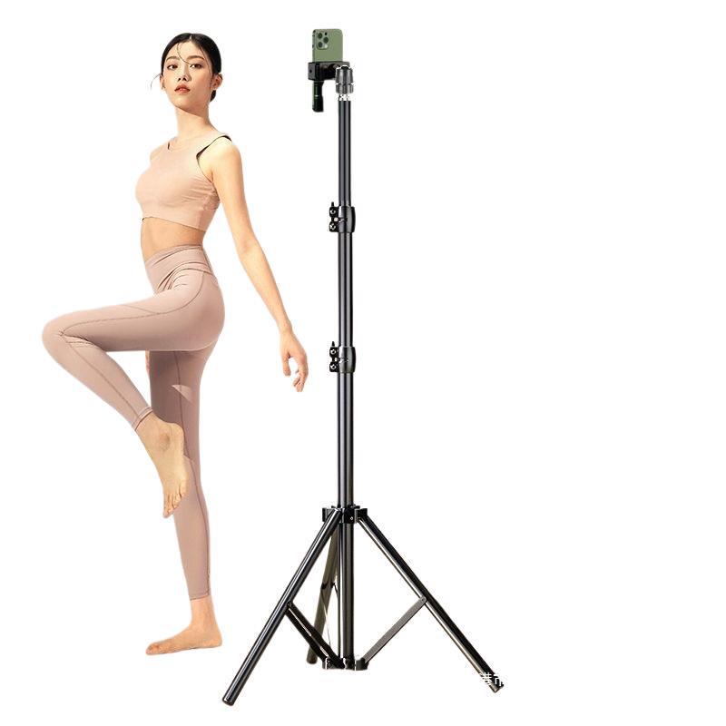 Multi-Functional Mobile Phone Tripod & Selfie Stick with Light for Live Broadcasting