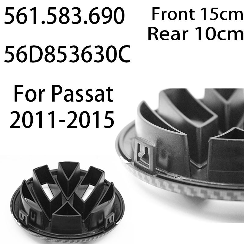 2026 New For VOLKSWAGEN VW 1Pcs 150mm 100mm Car Logo Front Bonnet Hood Rear Tail Trunk Emblem 561.583.690 56D853630C For Passat