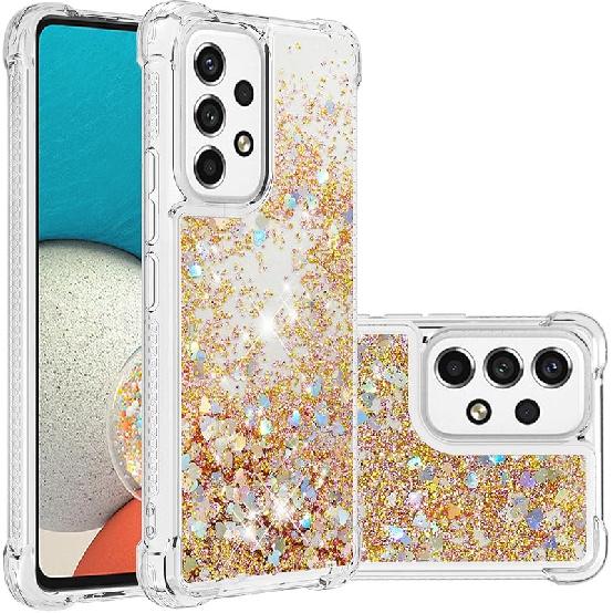 Bling Glitter Case for Samsung Galaxy A53 5G Case, Galaxy A53 5G Case Quicksand Soft Silicone TPU Shockproof Bumper Protective Case Compatible for
