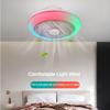 30W 46cm * 19cm Living Room Electric Ceiling Fan Lamp RGB Color Ceiling Light Household Intelligent Timed Colorful Fan Light