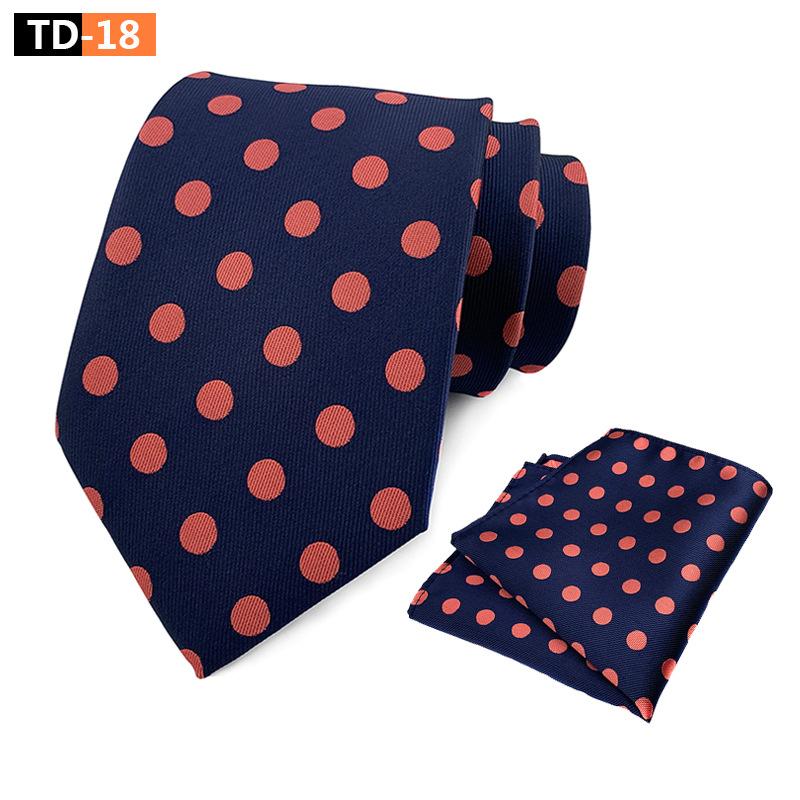 Suit Polka Dot Polka Dot Elegant Atmospheric Suit Tie Pocket Towel Suit