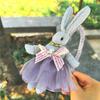Niedlicher Plüsch Hase Hasenohren Prinzessin Cartoon Haarband Mädchen Kinder Haar Kopf Band Reifen Accessoires Für Kinder Geschenk Haarbänder