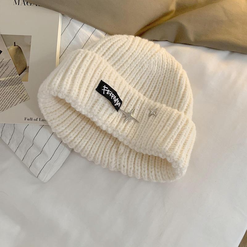 

Универсальная шапка из шерсти с большой окружностью головы и теплой защитой ушей, японская шапка, визуально уменьшающая лицо, утолщенная Adjustable