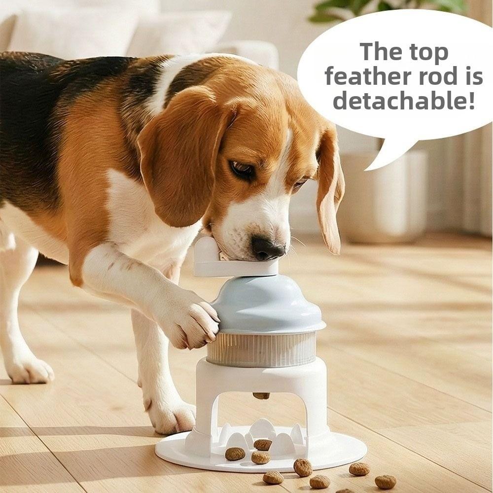 Interaktives Design Hundeleckerli-Spender Spielzeug Puzzle-Mechanismus Langsamfütterer Haustier Langsamfütterer Eisrasierer Form Reizangel