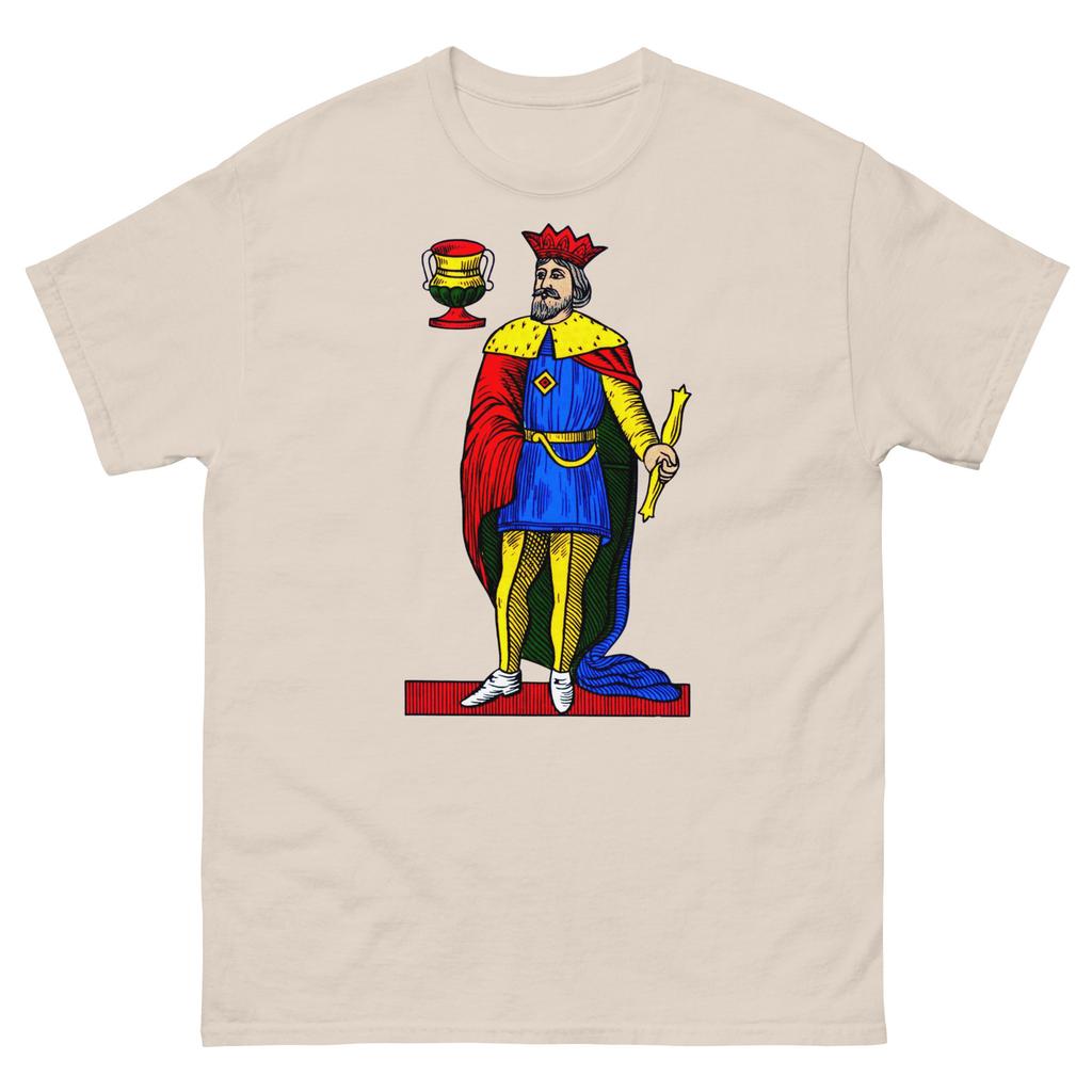 King of Cups T-Shirt | Vintage Tarot Card Design | Unique Graphic Tee