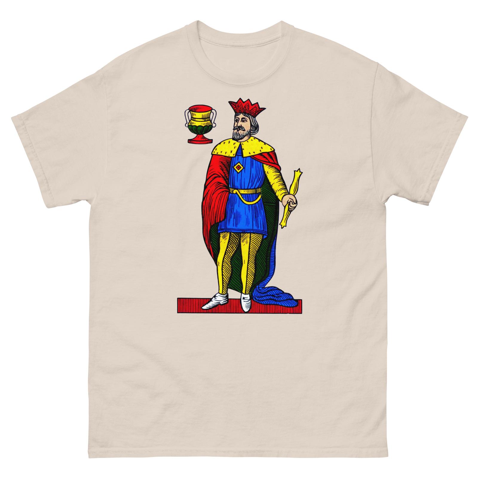 King of Cups T-Shirt | Vintage Tarot Card Design | Unique Graphic Tee XXL