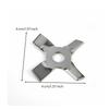 Scientific Dispersing Impeller 304 Stainless Steel Four with Center Hole CrossShaped Mixing