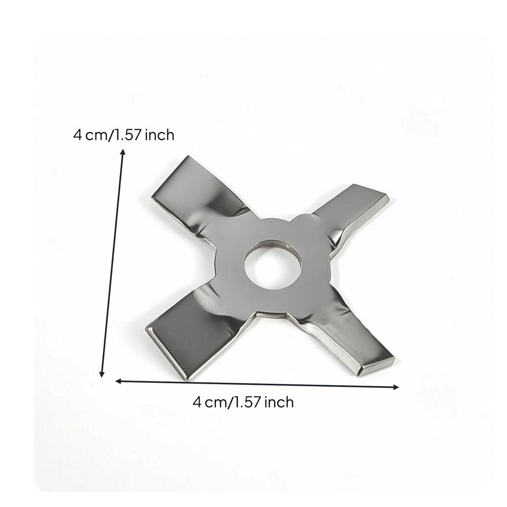 Scientific Dispersing Impeller 304 Stainless Steel Four with Center Hole CrossShaped Mixing