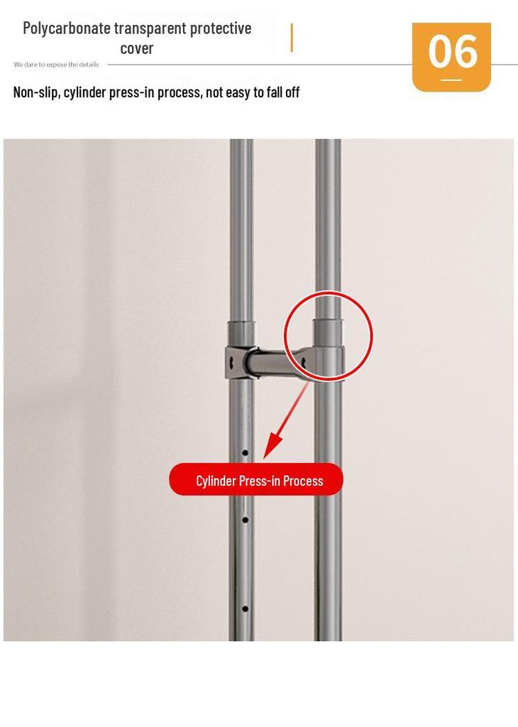 Cream Style Movable Indoor Clothes Drying Rack and Hanger