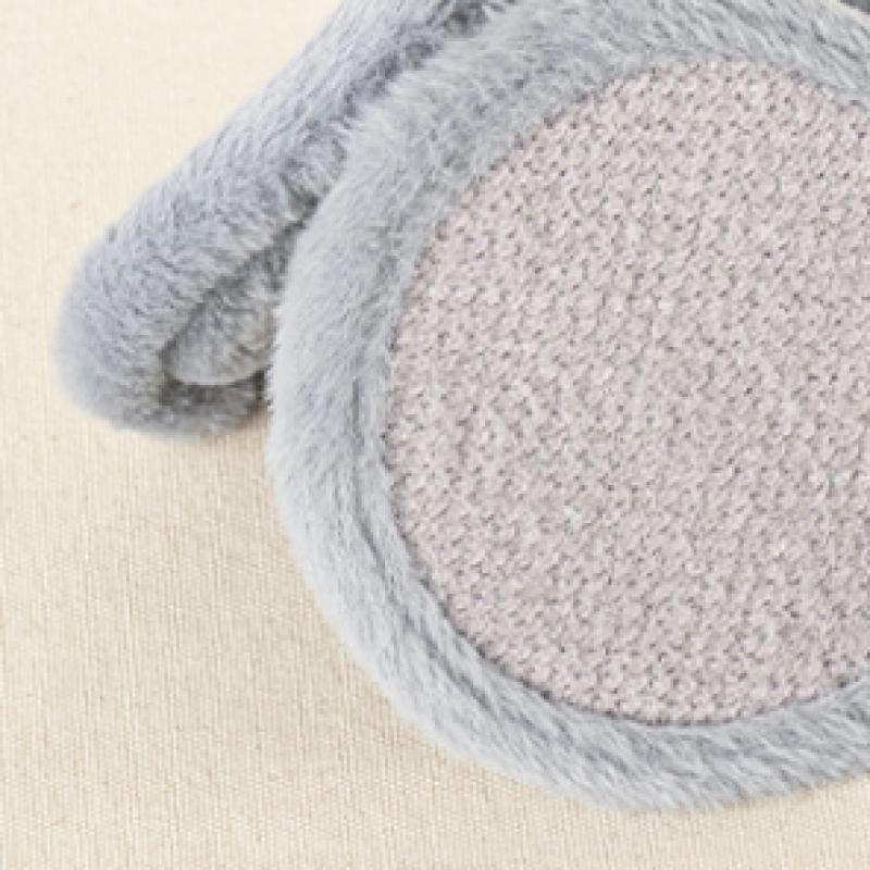 Daiso Big Size Fur Earmuffs Gray
