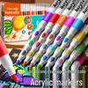 True Color Quick-Drying Waterproof Acrylic Marker for Kids - Opaque Hand-Painted Graffiti & Art Drawing Pen.