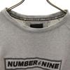 NUMBER (N)INE DENIM Long Sleeve Sweat Trainer L Gray Men's Used