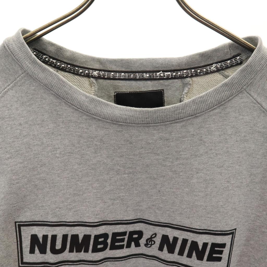 NUMBER (N)INE DENIM Long Sleeve Sweat Trainer L Gray Men's Used