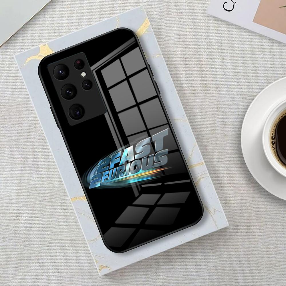 

F-Fast And F-Furious Moive Phone Case For Samsung S25 Edge Ultra 23 22 21 20 Ultra Plus S24 Fe A54 53 25 Glass Cover Samsung S25Edge