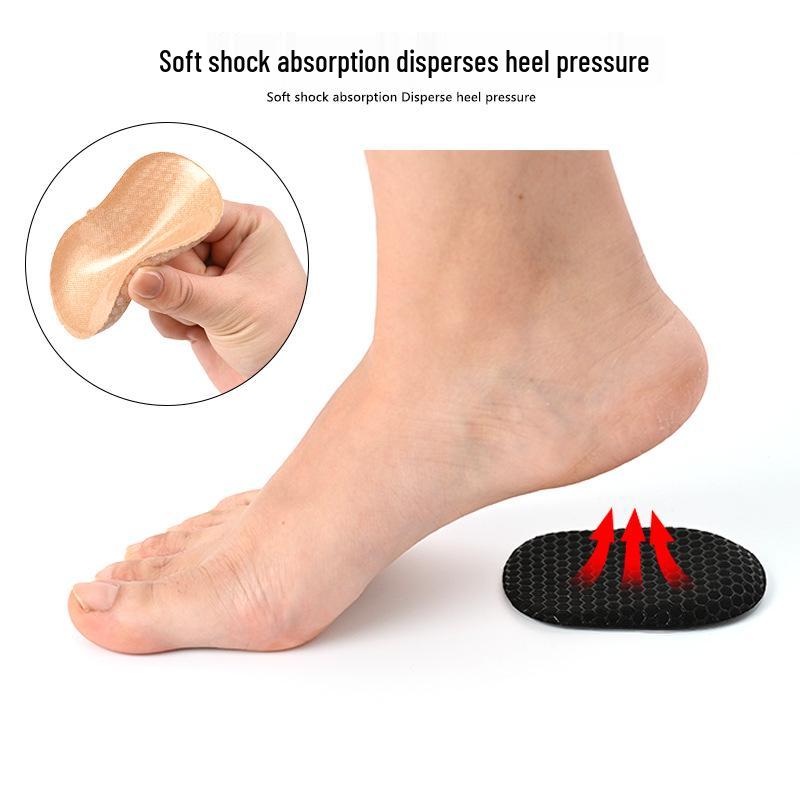 Honeycomb Heel Lift: Invisible Soft Height-Boost Insole with Adjustable Half-Size Pad