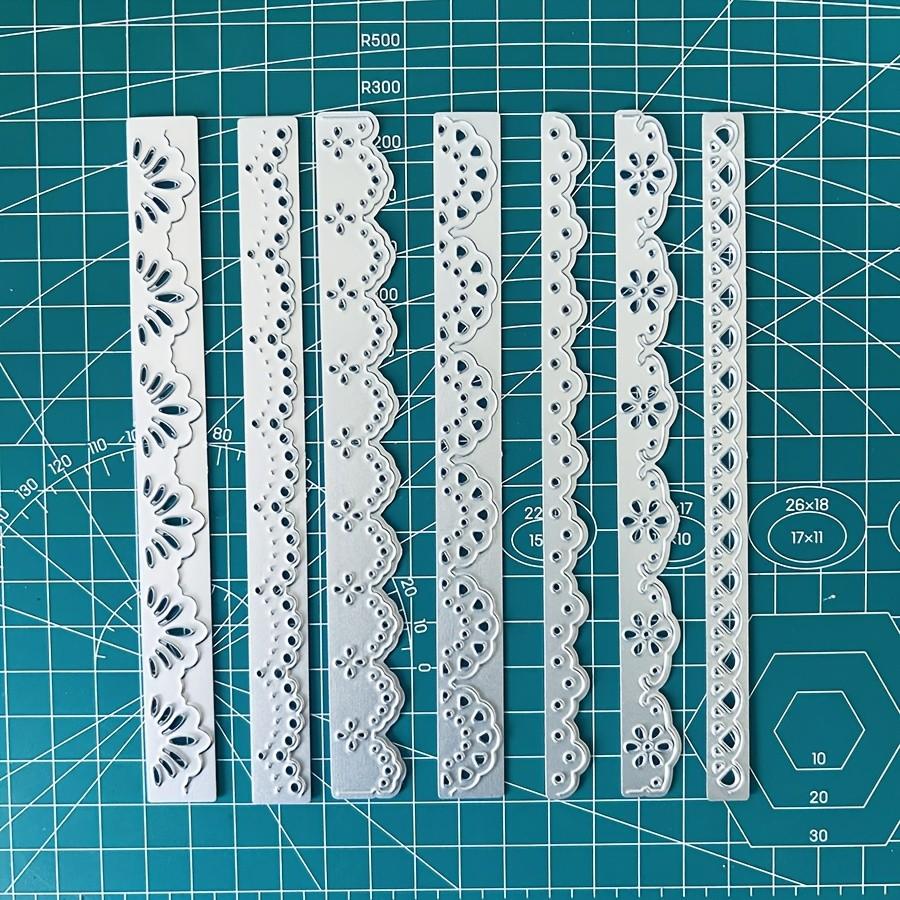 

7pcs/lot Lace Layers Border Metal Cutting Dies Stencil for DIY Scrapbooking Photo Album Embossing Paper Cards Crafts Diecutss dies серебряный